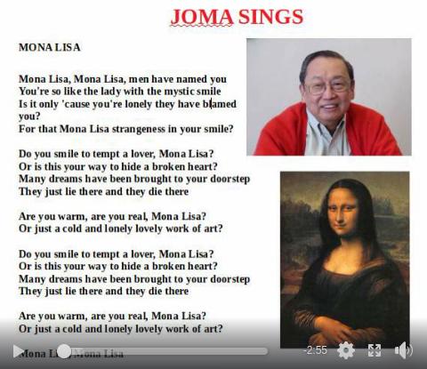 Joma sings Mona Lisa