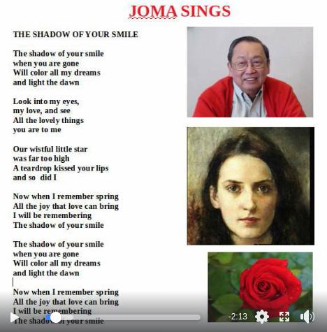 Joma sings The Shadow of Your Smile